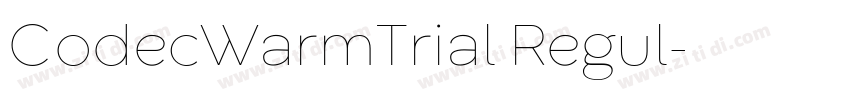 CodecWarmTrial Regul字体转换 CodecWarmTrial Regul字体转换